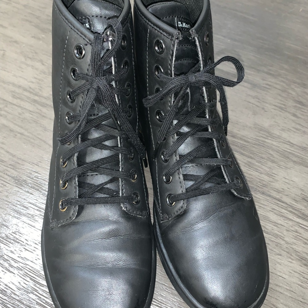 Womans dr marten leather boots